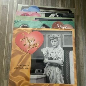 Set of 5/ I love Lucy vintage calendars